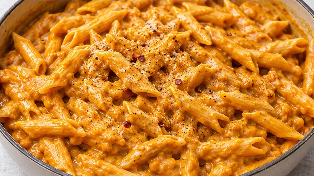 Creamy Chipotle Pumpkin Pasta