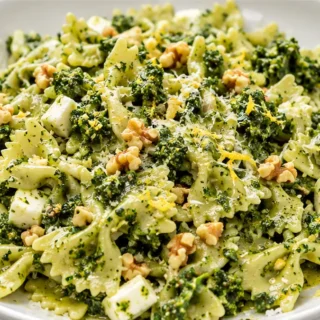 Creamy Kale Pesto Pasta Recipe