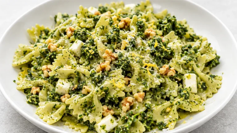 Creamy Kale Pesto Pasta Recipe