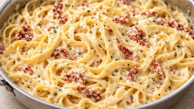 Creamy Sun Dried Tomato Pasta in One Pot!