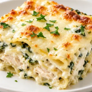 Creamy White Chicken Lasagna