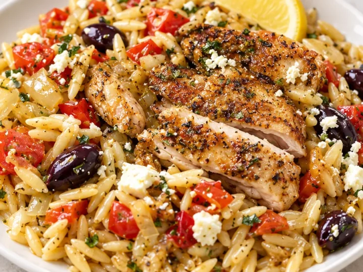 One-Pan Greek Chicken & Orzo