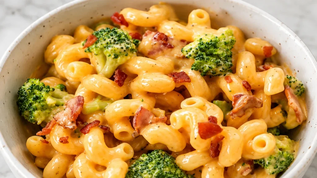 One-Pot Bacon Broccoli Mac & Cheese for Cozy Nights! - one pot bacon broccoli mac