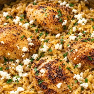 One-Pot Lemon Pepper Chicken & Orzo - one pot lemon pepper chicken