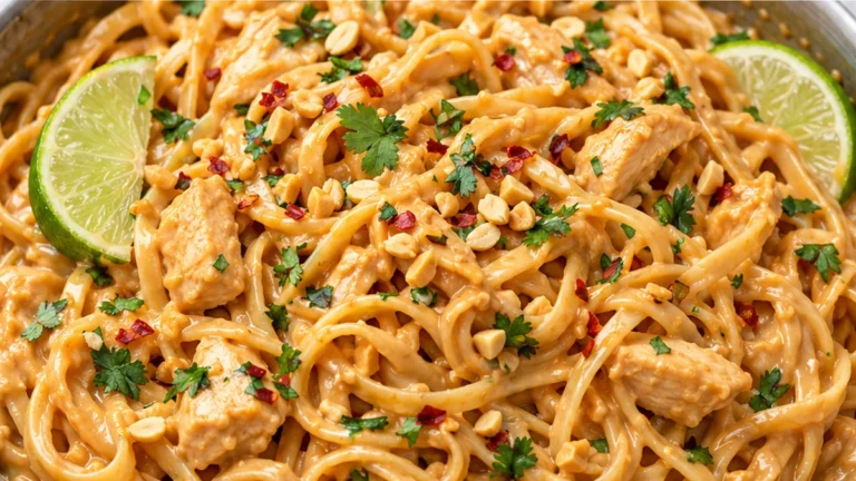 Peanut Noodles with Chicken