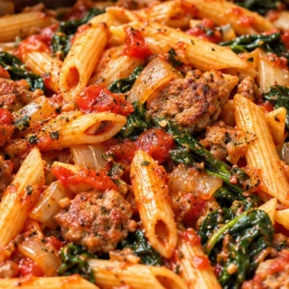 Ultimate Sausage & Greens Penne - sausage greens penne