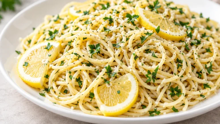 Zesty Lemon Parsley Pasta: Quick & Flavorful!